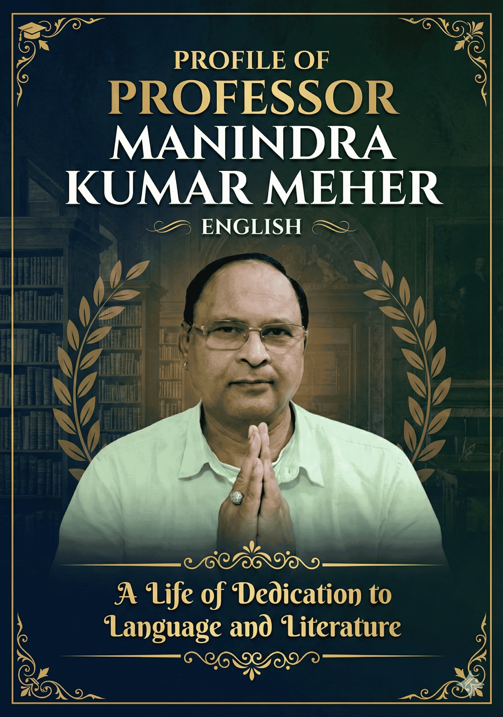 PROFILE OF PROFESSOR MANINDRA KUMAR MEHER ENGLISH